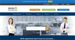 Desktop Screenshot of irishformations.ie