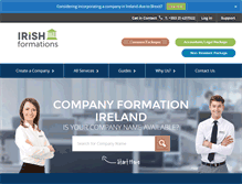 Tablet Screenshot of irishformations.ie